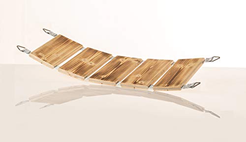 Medikratz - Puente colgante de madera maciza (abeto) para gatos en diferentes longitudes, 50 - 200 cm (75 cm)