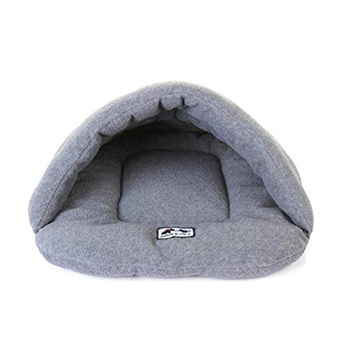 MEISISLEY Cueva Gato Camas para Perros Cama de Veterinario para Perros Interior Casa de Mascotas Esponjoso Gato Cama Perro Camas Portátil Cama de Perro Gray,S