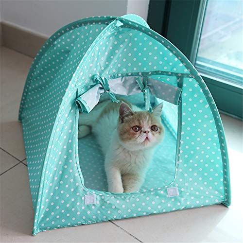 MEISISLEY Tienda de campaña para Perros Casitas para Gatos Perro Tienda Cama Casa de Perro Cama Interior Tienda para Perros Pop Up Perro Impermeable Tienda Green
