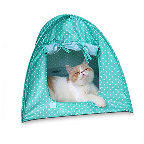 MEISISLEY Tienda de campaña para Perros Casitas para Gatos Perro Tienda Cama Casa de Perro Cama Interior Tienda para Perros Pop Up Perro Impermeable Tienda Green