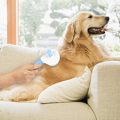 MELLIEX Cepillo Perros Gatos Cepillos de Aseo para Mascotas Peine de Autolimpiante Accesorios Profesionales para Mascotas de Pelos Largo Corto
