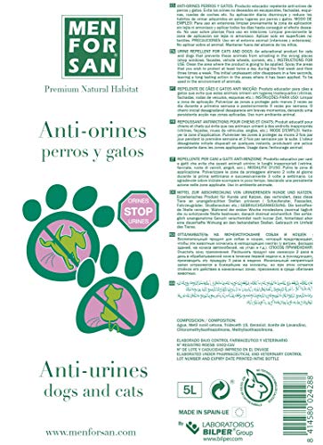 MENFORSAN Antiorines Perros Y Gatos - 5 Litros