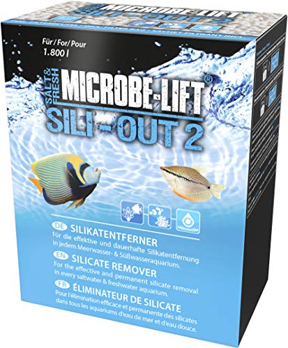MICROBE-LIFT Sili-out 2 - Eliminador de silicato y fosfato a Base de Aluminio para acuarios de Agua Dulce y Marina (1 L, 720 g)