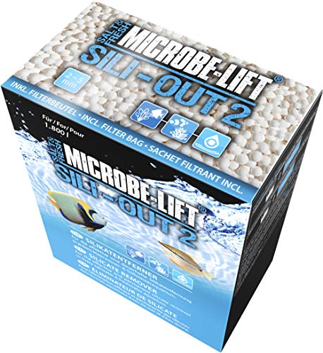 MICROBE-LIFT Sili-out 2 - Eliminador de silicato y fosfato a Base de Aluminio para acuarios de Agua Dulce y Marina (1 L, 720 g)