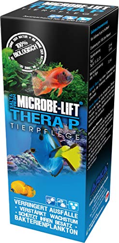 MICROBE-LIFT TheraP - Pescado Cuidado bacterias de Limpieza, Evita Enfermedades, apoya el Crecimiento de Animales, Agua Dulce y Agua de mar, 473 ml