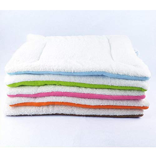 Minsa Alfombra de cama de cachemir para mascotas con aire acondicionado para mascotas, varios tamaños, cojín para gatos, perros, cachorros, tamaño XL 87 x 54 cm (verde 1)
