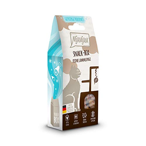 MjAMjAM - Snackbox para Gatos - Delicado pulmón de Cordero - Natural - 35 g
