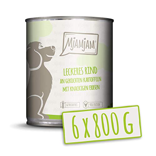 MjAMjAM Wet Dog Food Snackbox para Perros, 800 G
