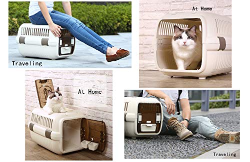 MK al aire libre, coche, caja de aire del animal doméstico del envío del aire / el portador casero del animal doméstico del descuento, jaula animal Puerta de bloqueo del perro del gato del perro (S)