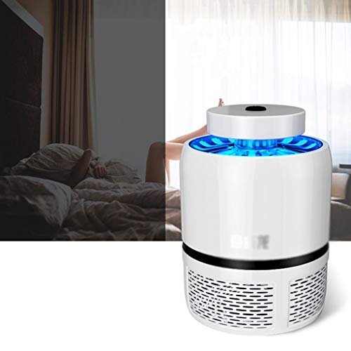 MMMWQ Lámpara Blanca para Mosquitos, insecticida doméstica, Repelente electrónico de Mosquitos para bebés embarazados, Trampa para Mosquitos de plástico fotocatalizador