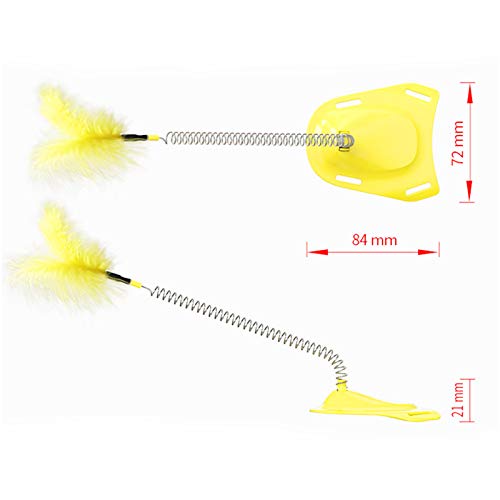 MOC Juguete interactivo con plumas para gatos.