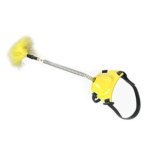 MOC Juguete interactivo con plumas para gatos.