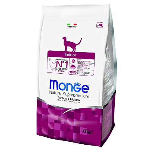 Monge - Natural Superpremium Cat Indoor - Alimento seco para Gatos Mayores