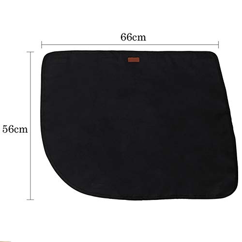 MoreChioce - Cubierta protectora para puerta de coche, impermeable, para perros, 66 x 54 cm, color negro