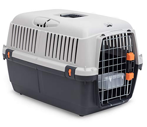 MP Bergamo Iata 1 - Cesta de Transporte para Gato, Color Blanco y Negro