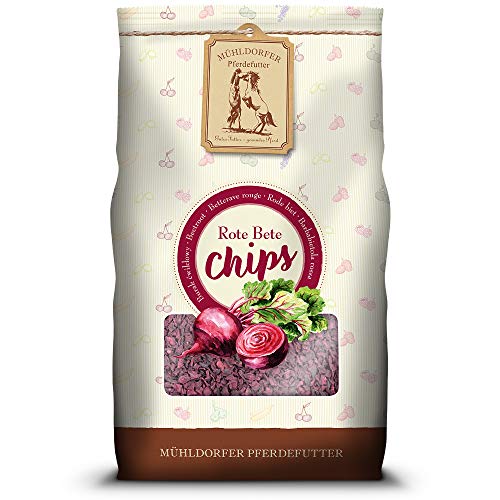 Mühldorfer Red Bete Chips, 3,5 kg, 100 % de Color Rojo, Producto Natural Puro, sin aditivos, alimento para Todos los Caballos y ponys