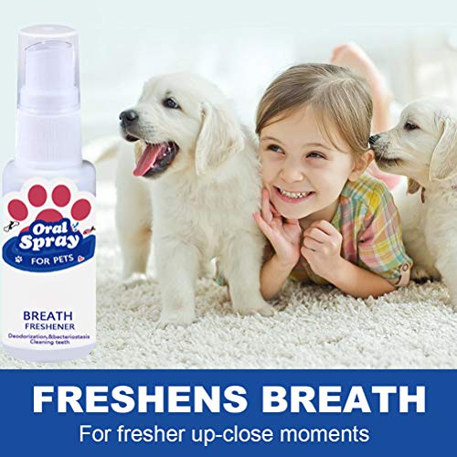 Mumaya Ambientador de Aliento para Perros, aditivo de Agua Dental, Enjuague bucal antiplaca Anti sarro, ambientador de Aliento para Perros, Cuidado bucal Natural para Perros