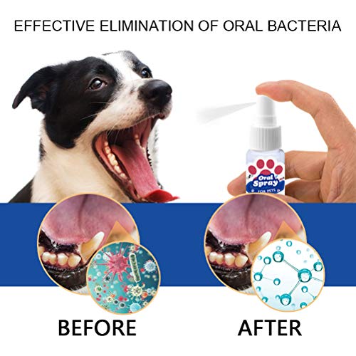 Mumaya Ambientador de Aliento para Perros, aditivo de Agua Dental, Enjuague bucal antiplaca Anti sarro, ambientador de Aliento para Perros, Cuidado bucal Natural para Perros