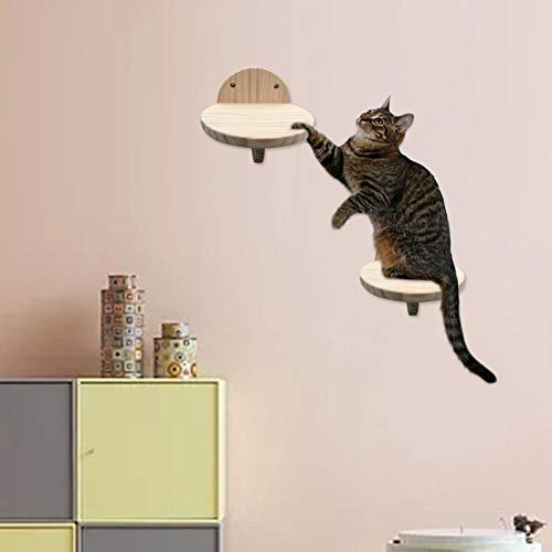 Muro de escalada para gatos Escaleras para gatos Parque con escalones para gatos, pared estable que ahorra espacio Muebles para gatos Pasos de 1 pieza, muro de escalada para gatos hecho de madera