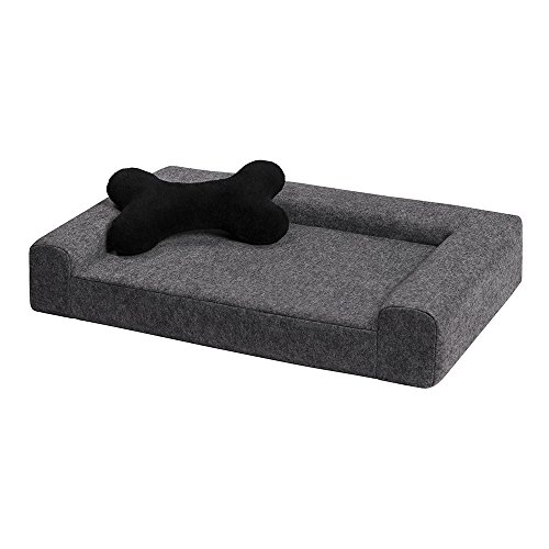 MYANIMALY Simply Sofá/Cama para Animales, Ligero, Suave, Estable para Perros y Gatos, en Fieltro, Universal para Mascotas Grandes y pequeñas, (M – 80 cm x 50 cm x 15 cm)