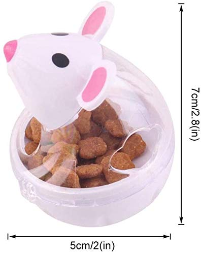 N / A Dispensador de alimentos para gatos Juguete para mascotas Juguete para mascotas Bola de gato Alimentador de juguete Dosificador de fugas Interactivo IQ Treat Formación de ratón Vaso de gato Bola