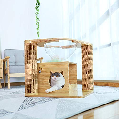 N\A Casa de Gato, Nido de Gatos, Muebles para Mascotas, Cama de Gato Transparente, cápsula Transparente cápsula, Copa de Hamaca Suave, Mascota, Transpirable, jerarquía Colgante (Color : Type#B)