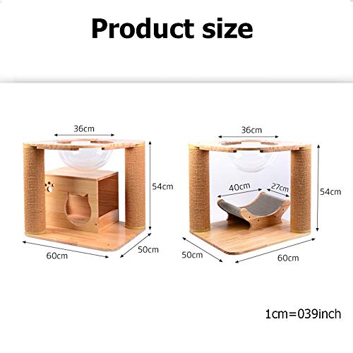 N\A Casa de Gato, Nido de Gatos, Muebles para Mascotas, Cama de Gato Transparente, cápsula Transparente cápsula, Copa de Hamaca Suave, Mascota, Transpirable, jerarquía Colgante (Color : Type#B)