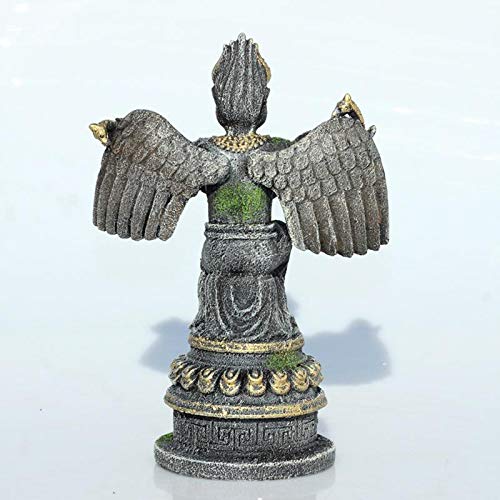 #N/A/a Misteriosa pecera de Acuario Hideout Piedra Artificial paisajismo Tallado a Mano Antiguo Egipcio mitos Guardia Estatua estatuilla pecera Refugio Cueva