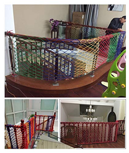 Nailon de protección para niños, manta de seguridad exterior Netta para escalera barandilla, balcón vigilancia, colorido de la red del recinto con el nudo