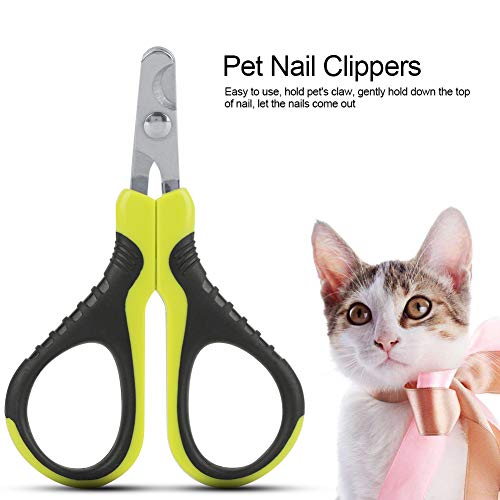 NATRUSS Cortaúñas para Mascotas Cortaúñas para Gatos Cortador de uñas para Gatos Tijeras para Mascotas Acero Inoxidable y ABS Cortaúñas para Gatos Animales para Mascotas