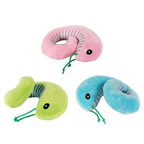 NAttnJf Nette Forma de Serpiente de Peluche de Juguete de Cachorros de hundekauen de dentición, Limpieza de la melodía de los Juguetes