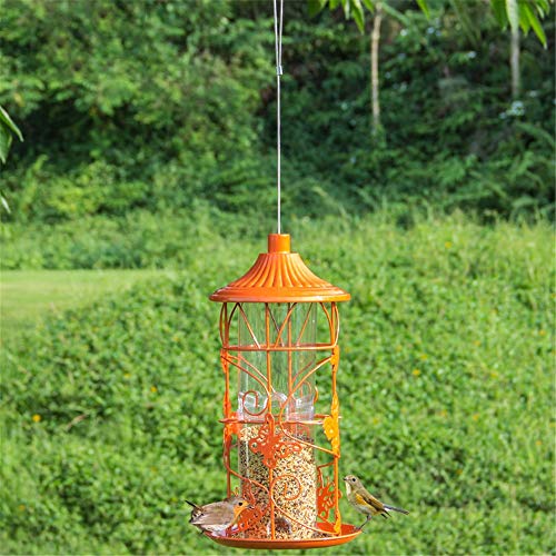 NEHARO Comedor de pájaros amistosos Alimentador de pájaros del jardín pájaro del Animal doméstico Paloma Paloma pájaro Suministro de Alimentos al Aire Libre Comederos Colgantes