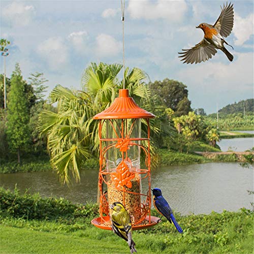 NEHARO Comedor de pájaros amistosos Alimentador de pájaros del jardín pájaro del Animal doméstico Paloma Paloma pájaro Suministro de Alimentos al Aire Libre Comederos Colgantes