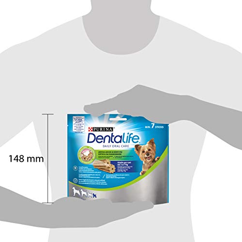 Nestlé Purina Dentalife Snacks y chuches dentales para Perros Mini 69 g - Pack de 5