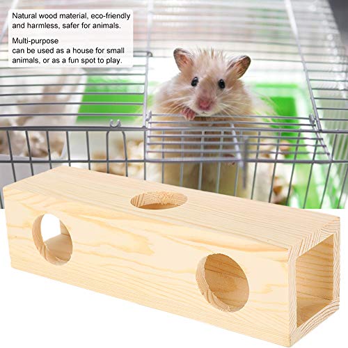 Nicoone Hámster túnel de madera cámara escondite tubo de extensión para hámster casa laberinto casa para mascotas pequeñas entrenamiento jugando ejercicio