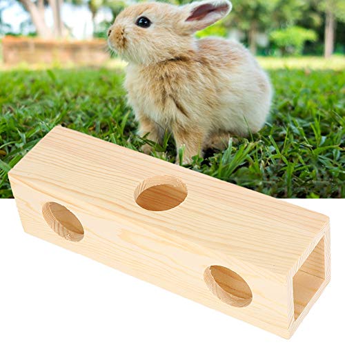 Nicoone Hámster túnel de madera cámara escondite tubo de extensión para hámster casa laberinto casa para mascotas pequeñas entrenamiento jugando ejercicio