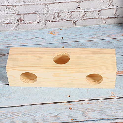 Nicoone Hámster túnel de madera cámara escondite tubo de extensión para hámster casa laberinto casa para mascotas pequeñas entrenamiento jugando ejercicio