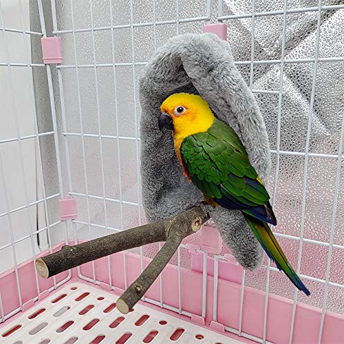 Nido De Pájaro Estornino De Peonía De Franela De 4 Colores Diferentes Para El Invierno, Tienda De Pájaro De Nido De Algodón Térmico De Loro, Esquina Del Parabrisas Nido De Escondite Hamac(Size:grande)