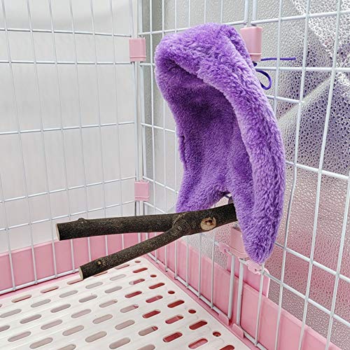 Nido De Pájaro Estornino De Peonía De Franela De 4 Colores Diferentes Para El Invierno, Tienda De Pájaro De Nido De Algodón Térmico De Loro, Esquina Del Parabrisas Nido De Escondite Hamac(Size:grande)