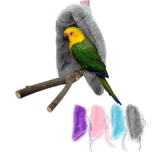 Nido De Pájaro Estornino De Peonía De Franela De 4 Colores Diferentes Para El Invierno, Tienda De Pájaro De Nido De Algodón Térmico De Loro, Esquina Del Parabrisas Nido De Escondite Hamac(Size:grande)