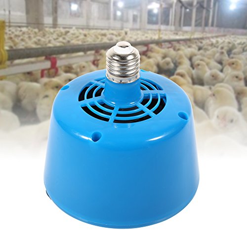 Niunion Lámpara de Calor Blub, E27 Tipo Aves de Corral Lámpara de Calor Bombilla Criadora Lechones Pollo Mascota Mantener el Calentamiento Azul Claro(Azul)