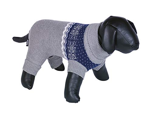 Nobby 65211 Ado - Jersey para Perros (26 cm), Color Gris y Azul