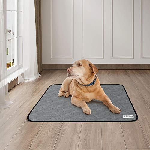 Nobleza 2* Empapadores Perros Reutilizable Entrenamiento Lavable Almohadilla para Mascota, Impermeable Absorbente Antideslizante Pañales Perro Gato Extra Grande Pet Pee Pad Cojín; L (81 * 72cm)