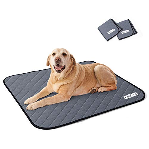 Nobleza 2* Empapadores Perros Reutilizable Entrenamiento Lavable Almohadilla para Mascota, Impermeable Absorbente Antideslizante Pañales Perro Gato Extra Grande Pet Pee Pad Cojín; L (81 * 72cm)