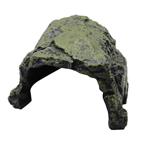 nomal MYB Supplies reptil escondite acuario decoración rocas, tortuga de peces serpiente lagartija rana cangrejo escondiendo cueva, peceras ornamentos decorativos