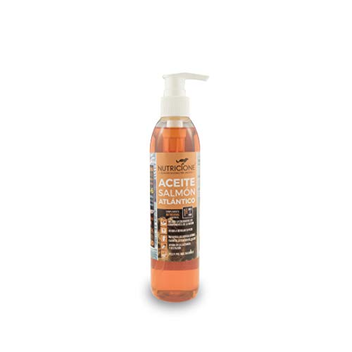 Nutricione Aceite de Salmón 100% puro extraído en frío para perros y gatos 250ml con dosificador