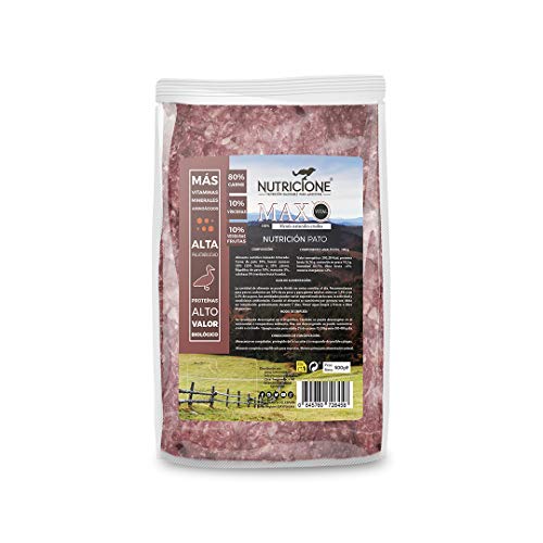 Nutricione - Barf MAX Vital Menú Completo Natural de Pato 5kg congelado (10 Paquetes 500 gr)
