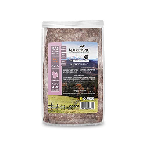 Nutricione - Barf MAX Vital Menú Completo Natural Pavo 5kg congelado (10 Paquetes 500 gr)