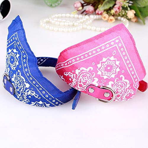 NV - Diadema ajustable para perro con estampado jacquard de piel sintética, 7 piezas