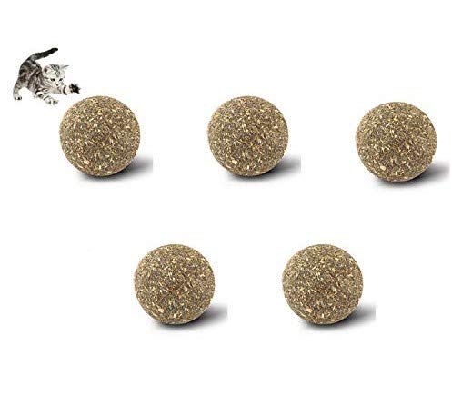 Ochenta Natural Catnip Ball 5pcs Crazy Catnip Ball Cat Chasing Juguete Gato Trata Bola Para Gatos Gatitos
